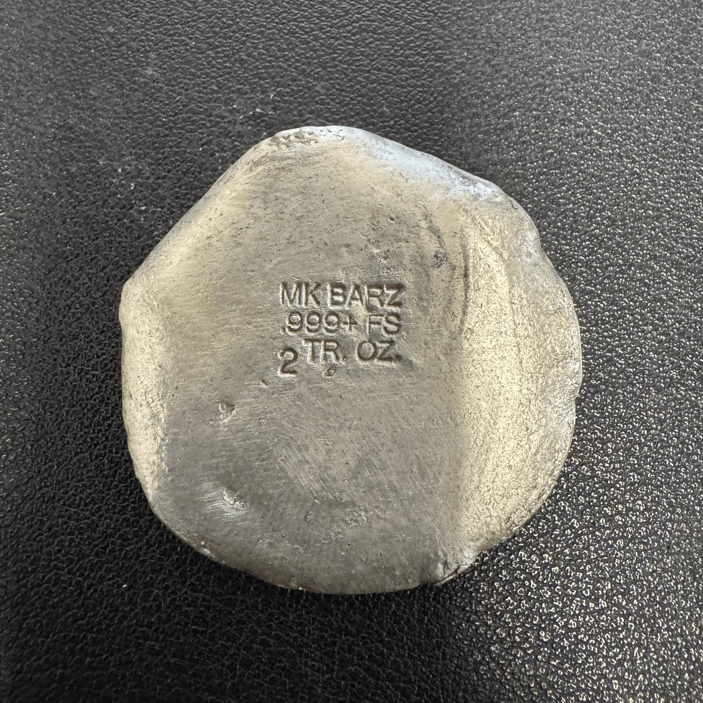 2 Ozt MK BarZ Santa Hat Logo Bar Stamped .999 Fine Silver