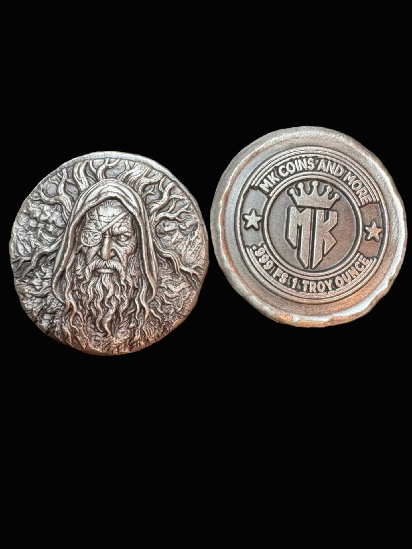 1 ozt MK BarZ "Odin" Hand Poured .999 FS