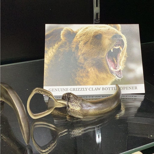 Amercian Bronze Bear Claw Bottle Opener - Designed by Wally Shoop Jr