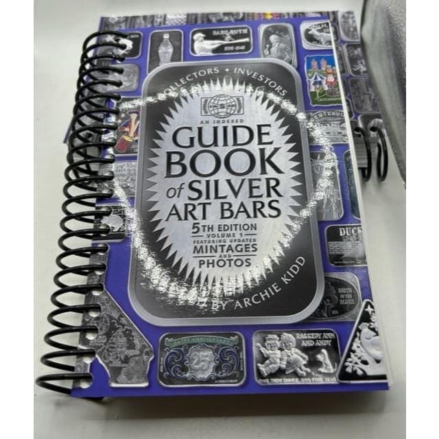 BRAND NEW COMPACT Archie Kidd’s 5th Edition Guide Book of Silver Art Bars & Art Rounds