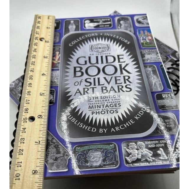 BRAND NEW COMPACT Archie Kidd’s 5th Edition Guide Book of Silver Art Bars & Art Rounds
