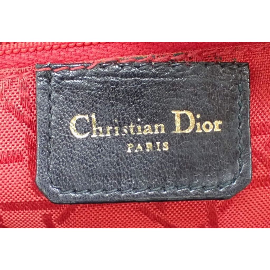 Dior Lady Dior Large Black Lambskin Handbag - black / Leather / shoulder bag