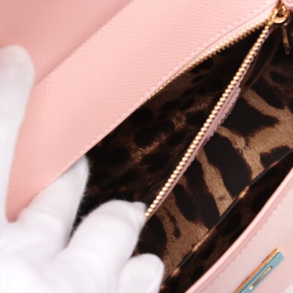 Dolce & Gabbana Dauphine Miss Sicily Satchel With Scarf Pink 2-way Bag (MSRP $2750) - pink / leather / shoulder bag