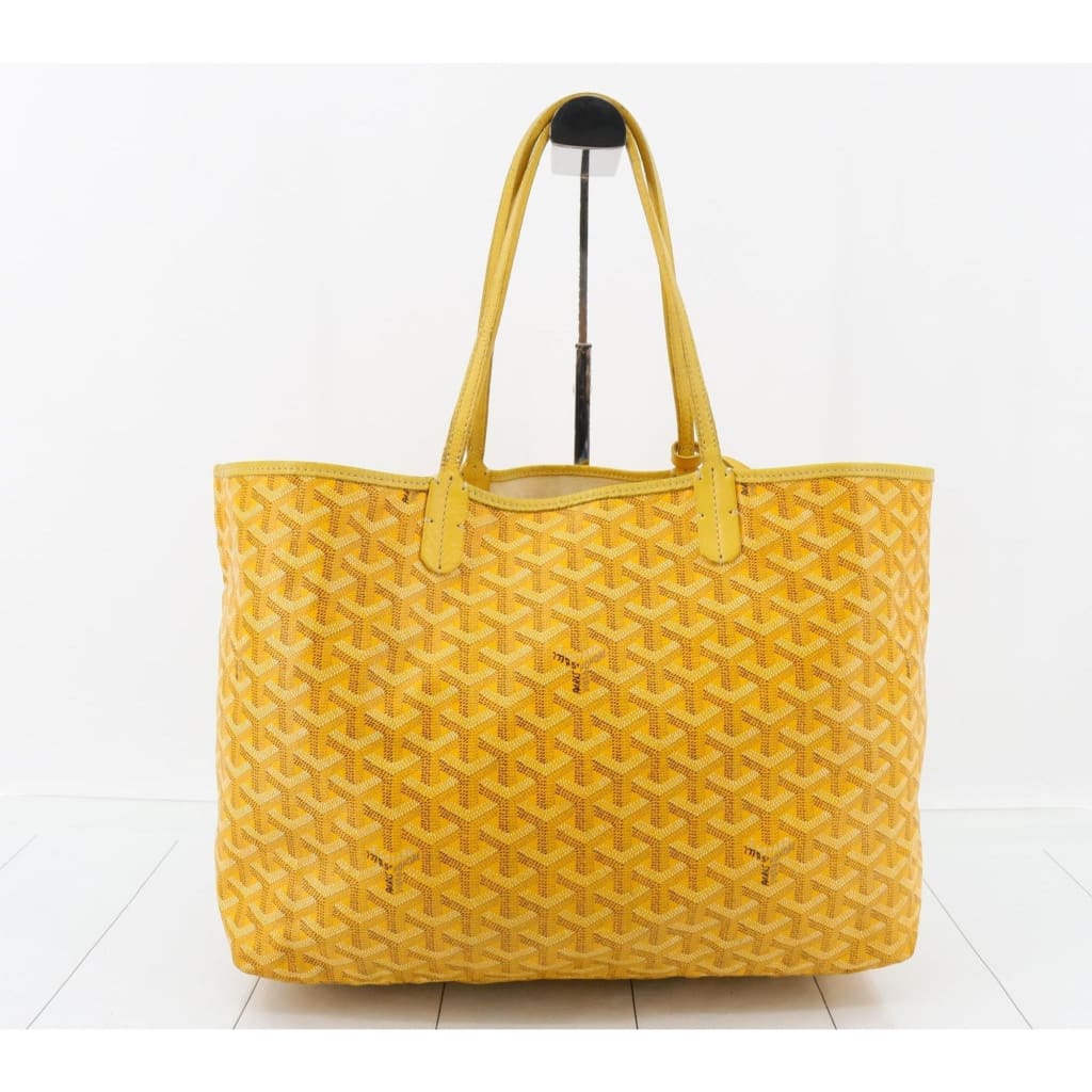 Goyard Yellow Saint Louis PM Tote bag with PVC Pouch - Yellow / Leather / shoulder bag