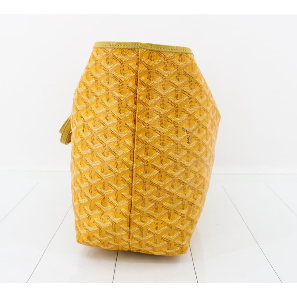 Goyard Yellow Saint Louis PM Tote bag with PVC Pouch - Yellow / Leather / shoulder bag