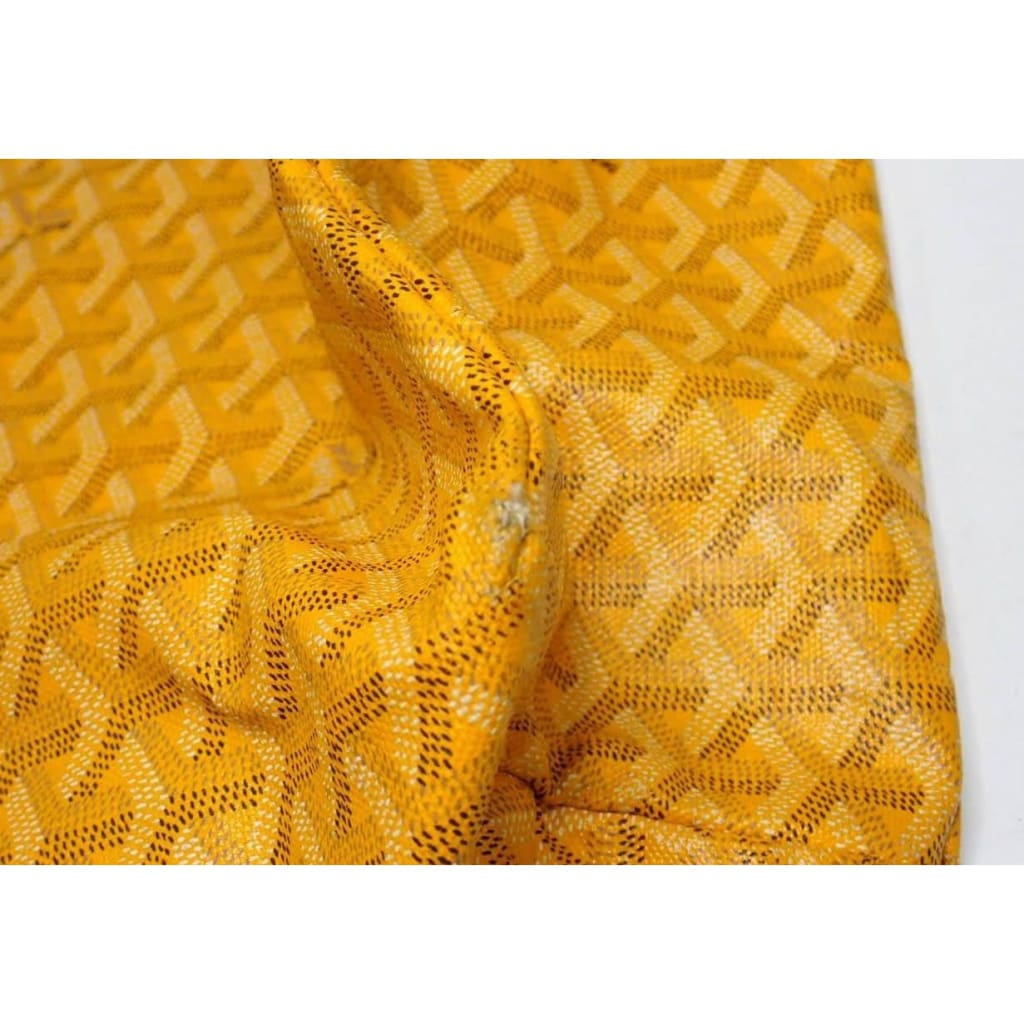 Goyard Yellow Saint Louis PM Tote bag with PVC Pouch - Yellow / Leather / shoulder bag