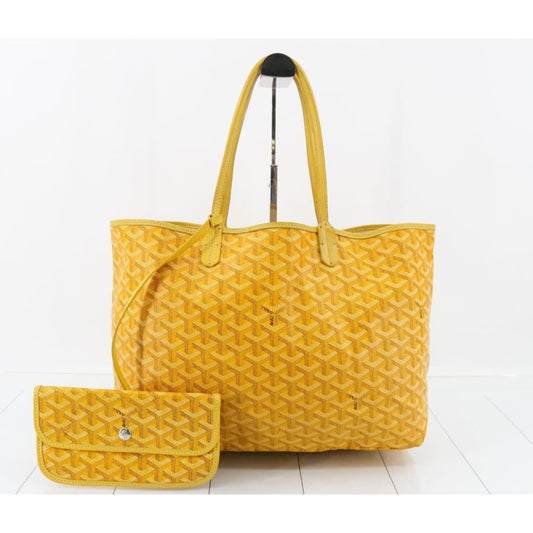 Goyard Yellow Saint Louis PM Tote bag with PVC Pouch - Yellow / Leather / shoulder bag