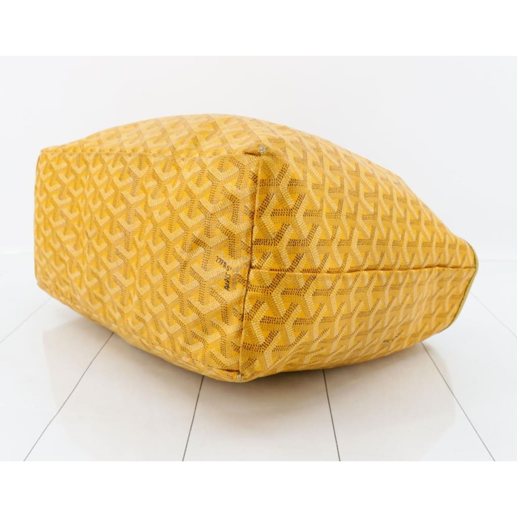 Goyard Yellow Saint Louis PM Tote bag with PVC Pouch - Yellow / Leather / shoulder bag