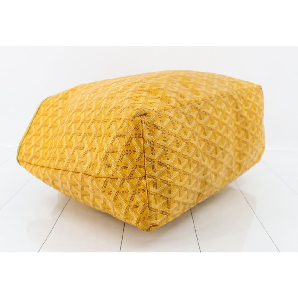Goyard Yellow Saint Louis PM Tote bag with PVC Pouch - Yellow / Leather / shoulder bag