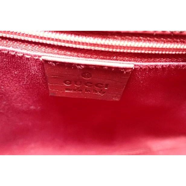 Gucci GG Canvas Jackie Bardot Bag in Red - red / canvas / bag