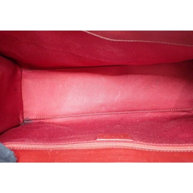 Gucci GG Canvas Jackie Bardot Bag in Red - red / canvas / bag