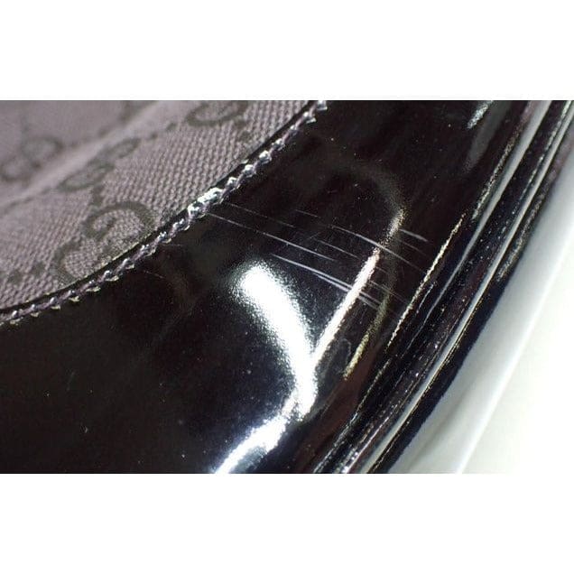 Gucci GG Canvas Jackie Hobo Chain Shoulder Bag - black / canvas / bag