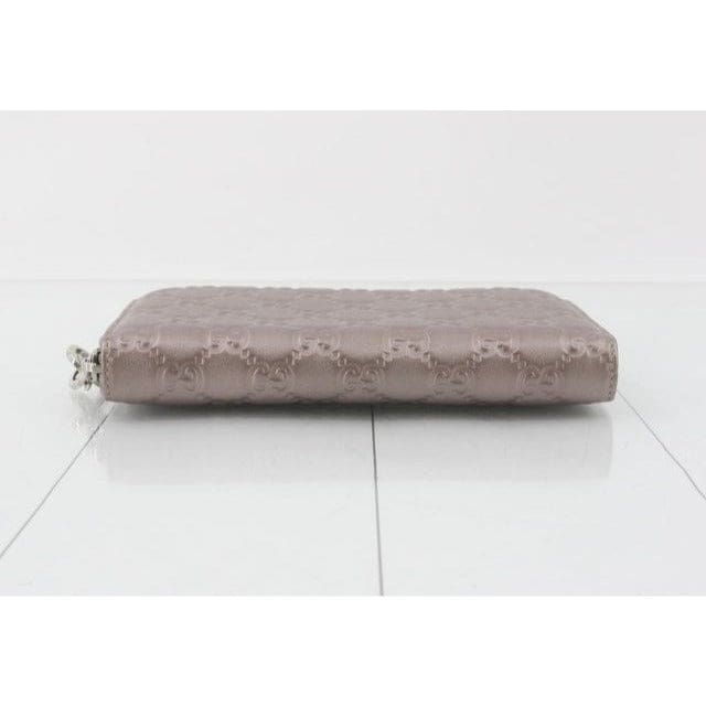 Gucci Metallic Pink Leather Continental Wallet - pink / Leather / wallet