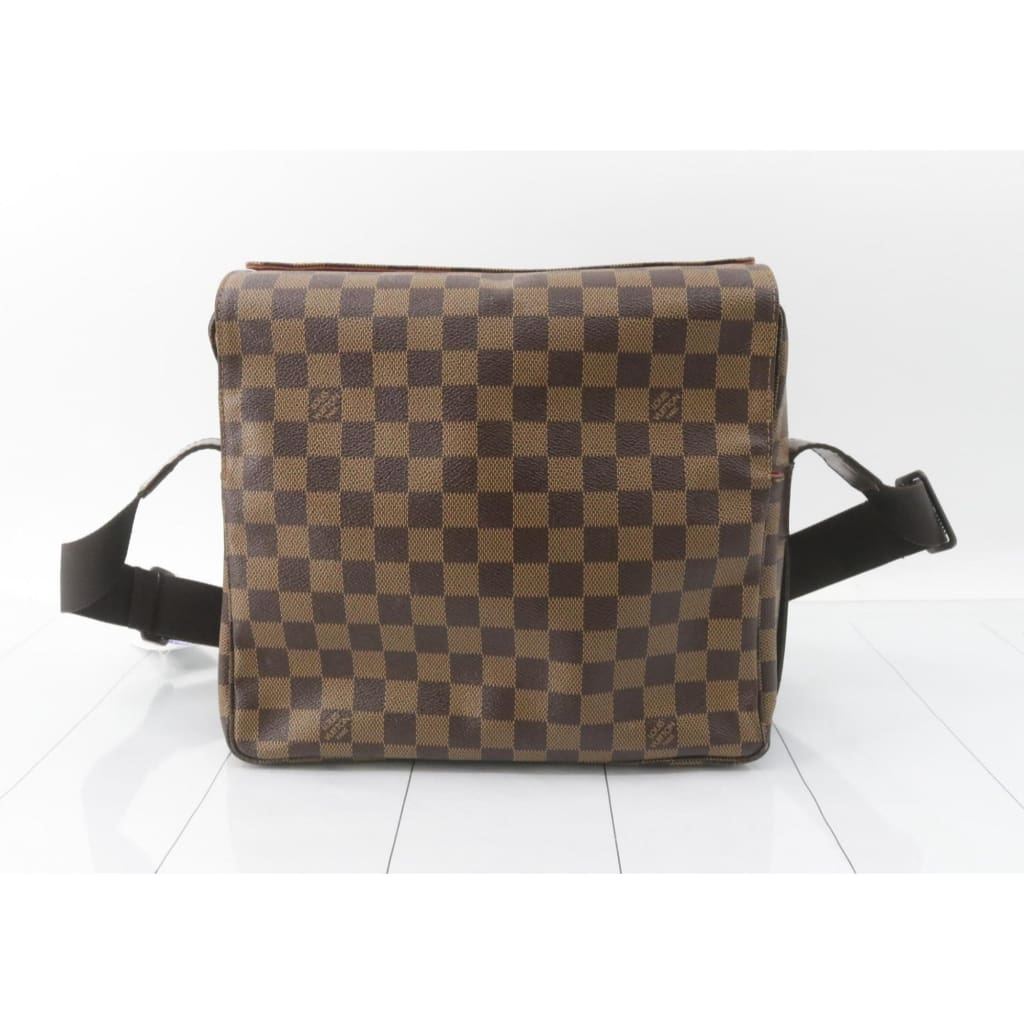 Louis Vuitton Damier Ebene Naviglio Crossbody Bag (MSRP $1560) - brown / coated canvas / crossbody