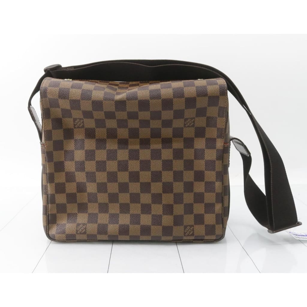 Louis Vuitton Damier Ebene Naviglio Crossbody Bag (MSRP $1560) - brown / coated canvas / crossbody