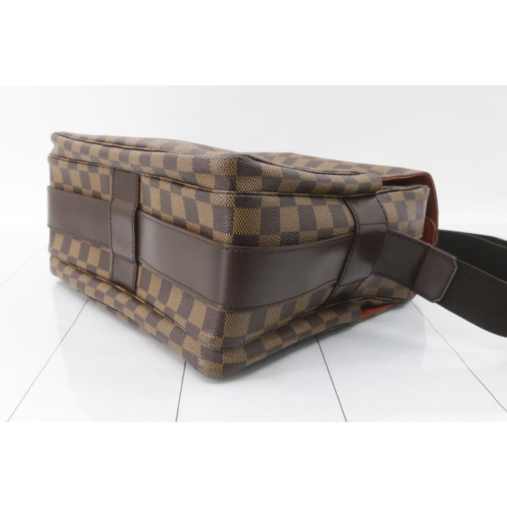 Louis Vuitton Damier Ebene Naviglio Crossbody Bag (MSRP $1560) - brown / coated canvas / crossbody