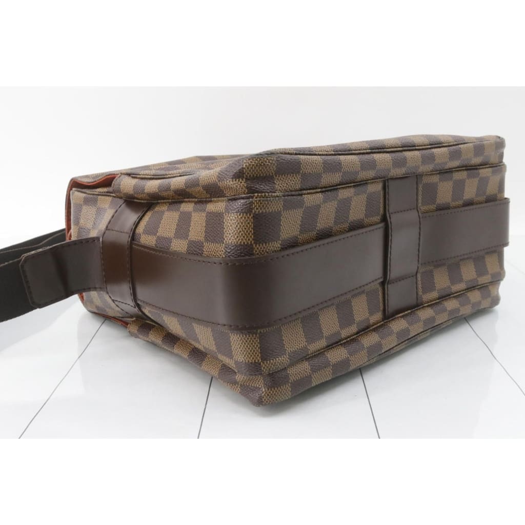 Louis Vuitton Damier Ebene Naviglio Crossbody Bag (MSRP $1560) - brown / coated canvas / crossbody