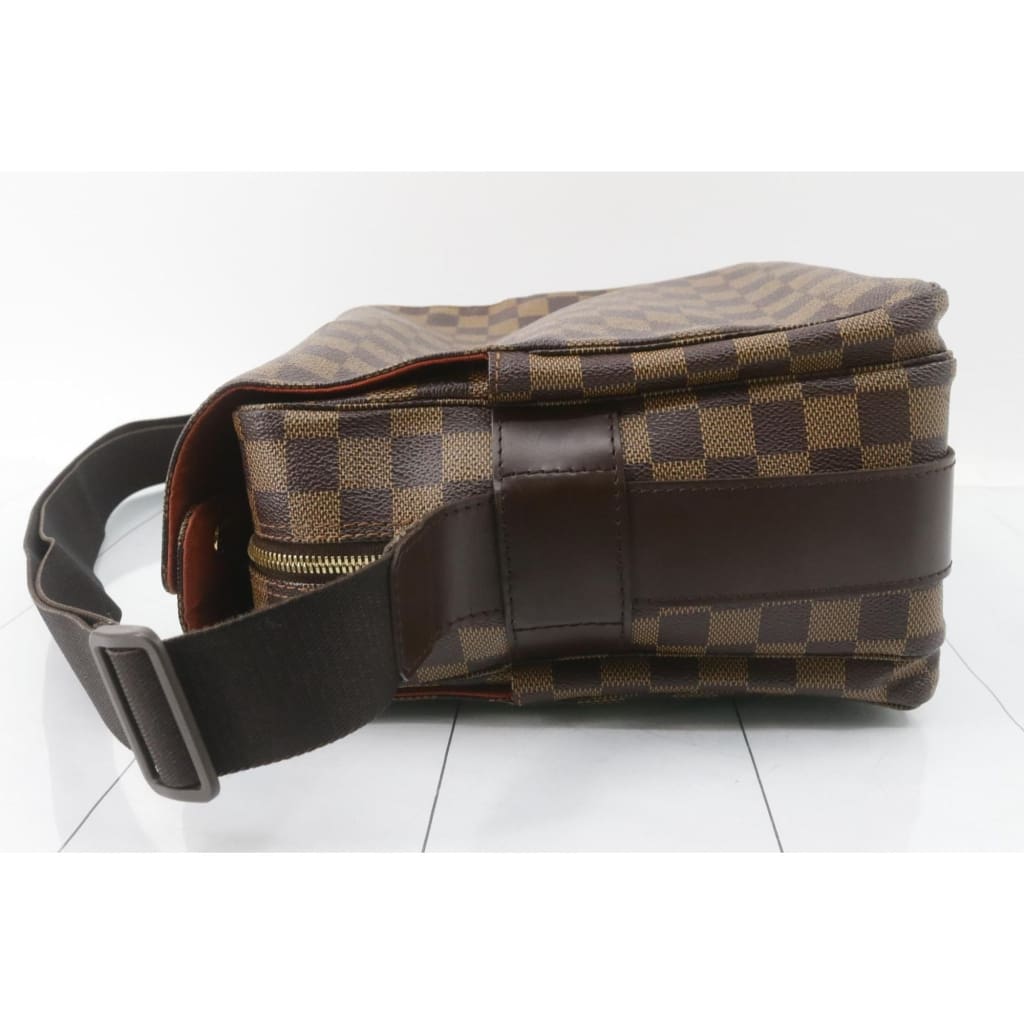 Louis Vuitton Damier Ebene Naviglio Crossbody Bag (MSRP $1560) - brown / coated canvas / crossbody