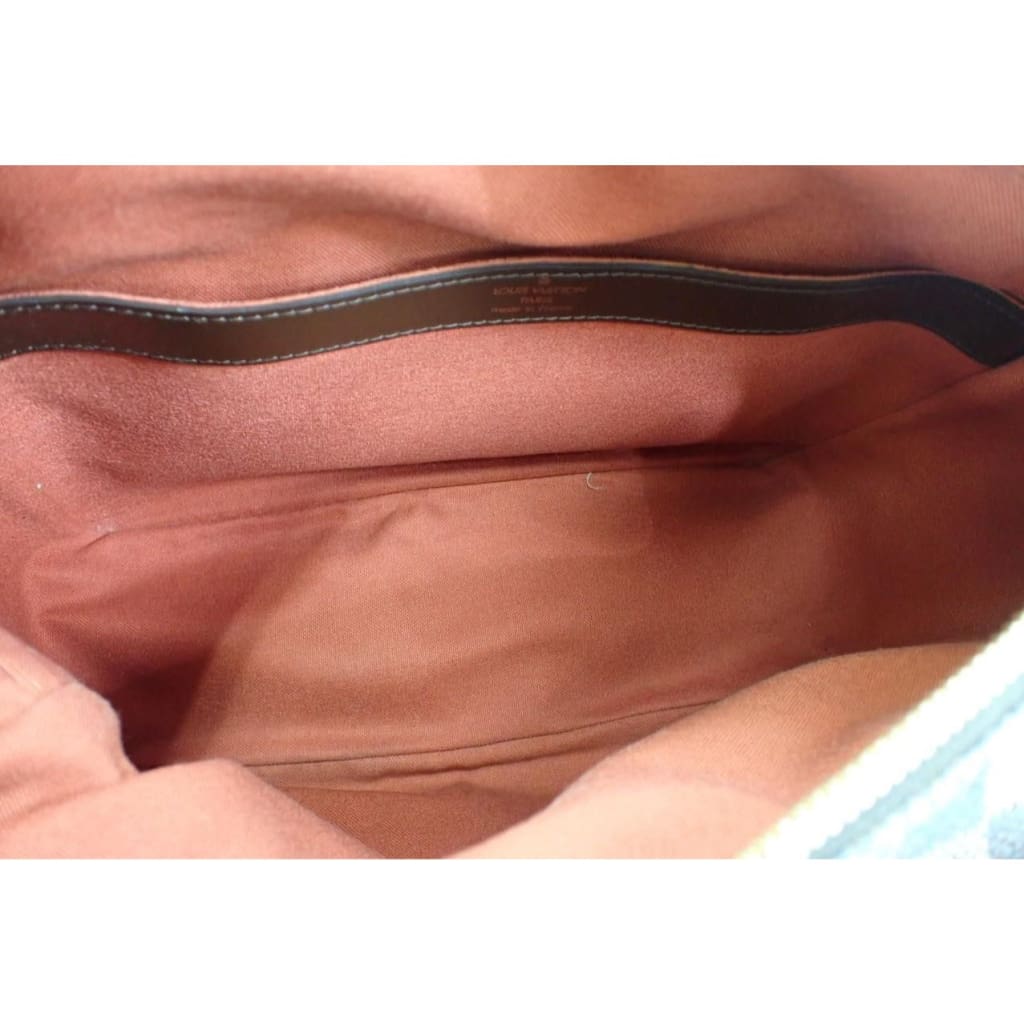 Louis Vuitton Damier Ebene Naviglio Crossbody Bag (MSRP $1560) - brown / coated canvas / crossbody