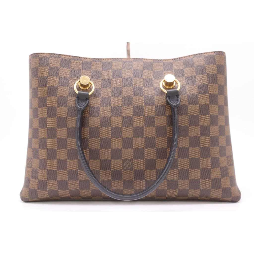 Louis Vuitton Riverside Damier Ebene Satchel Shoulder Bag - brown / Leather / Shoulder Bag
