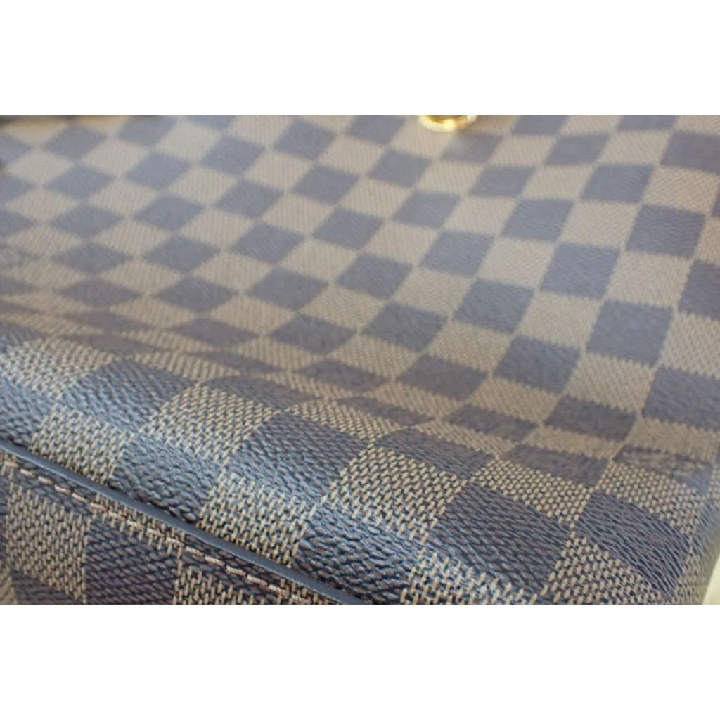 Louis Vuitton Riverside Damier Ebene Satchel Shoulder Bag - brown / Leather / Shoulder Bag