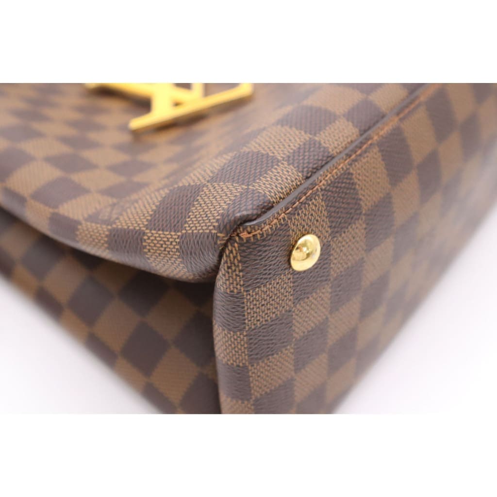 Louis Vuitton Riverside Damier Ebene Satchel Shoulder Bag - brown / Leather / Shoulder Bag