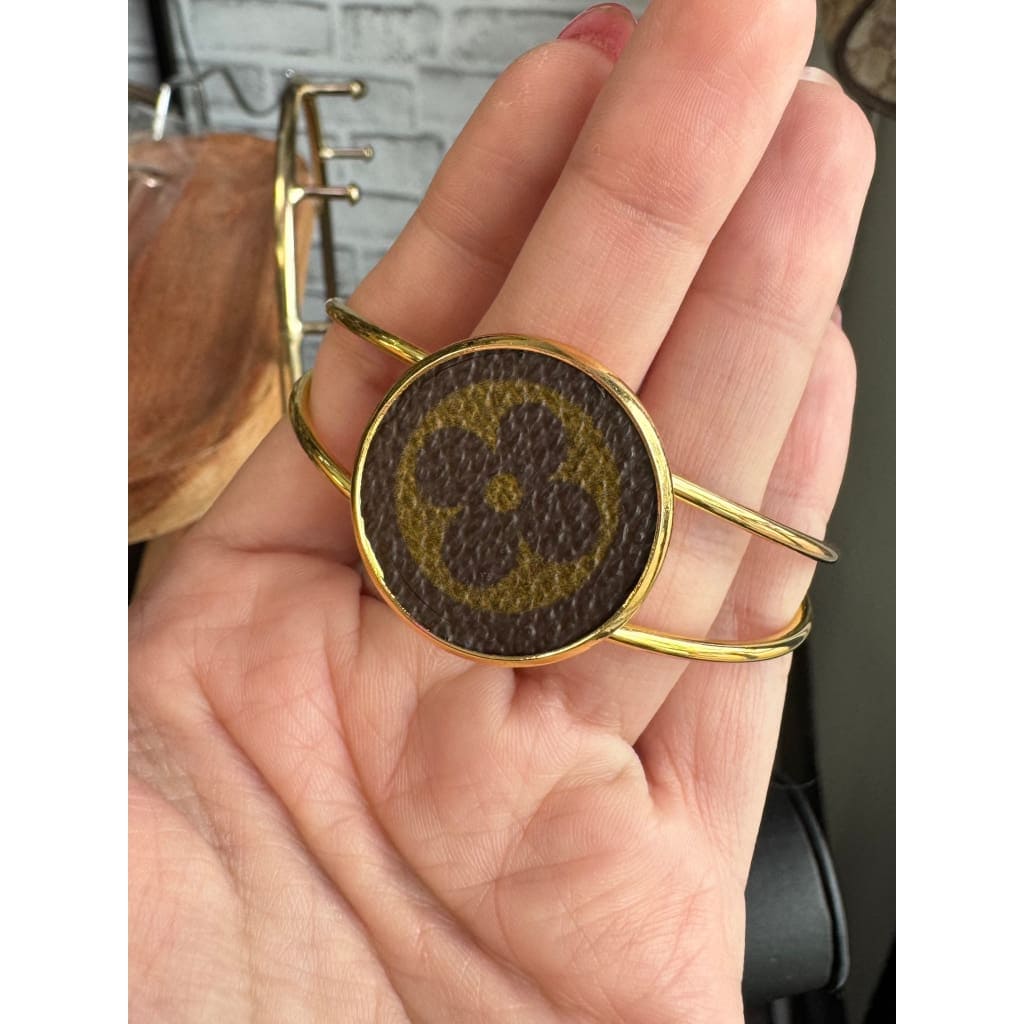 LV Upcycled Bracelet Cuff