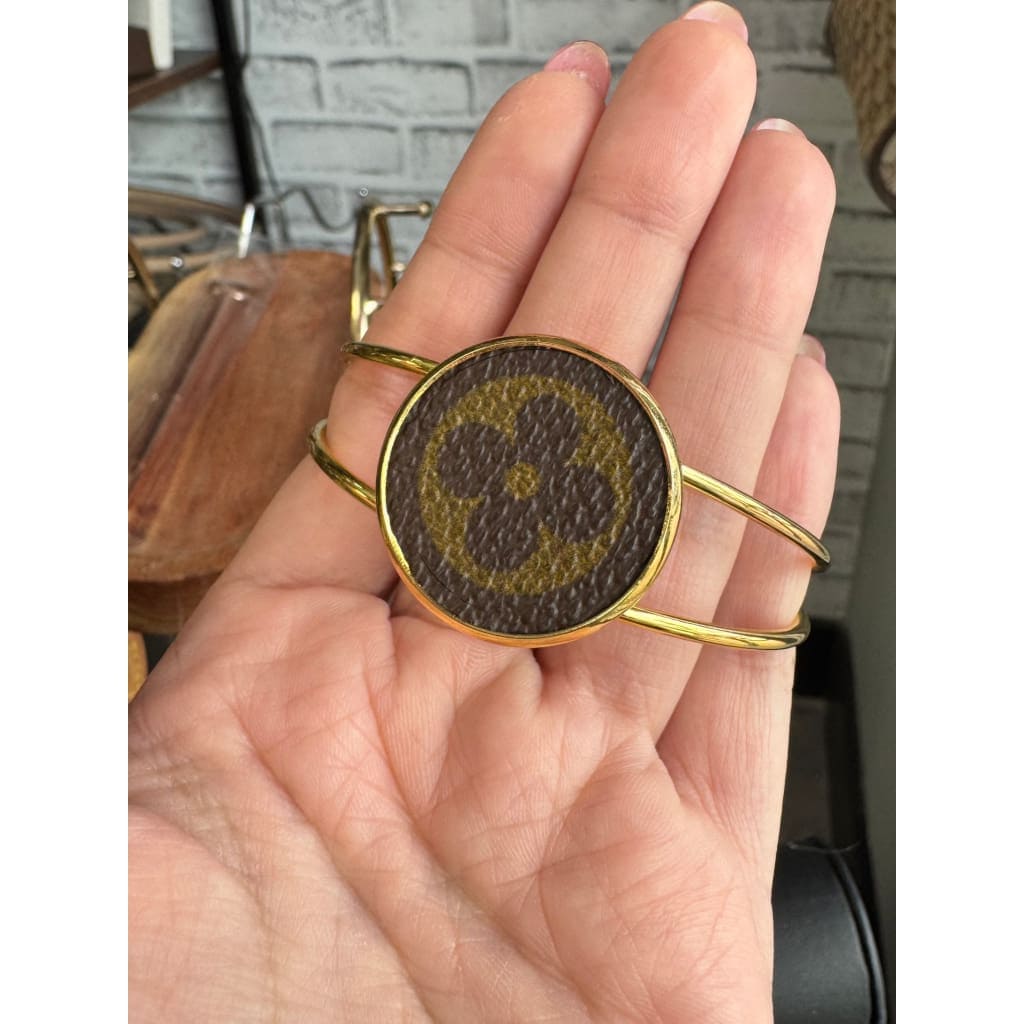LV Upcycled Bracelet Cuff