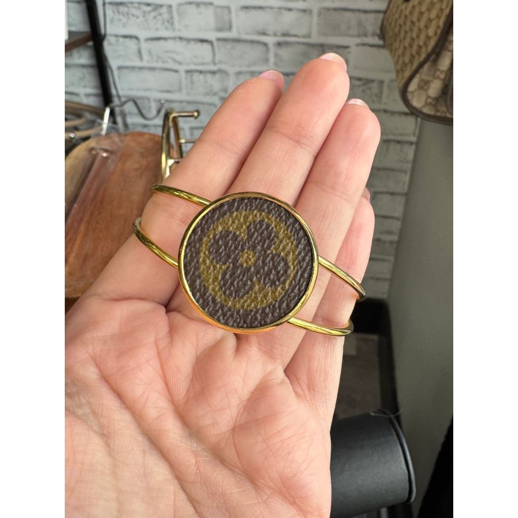 LV Upcycled Bracelet Cuff