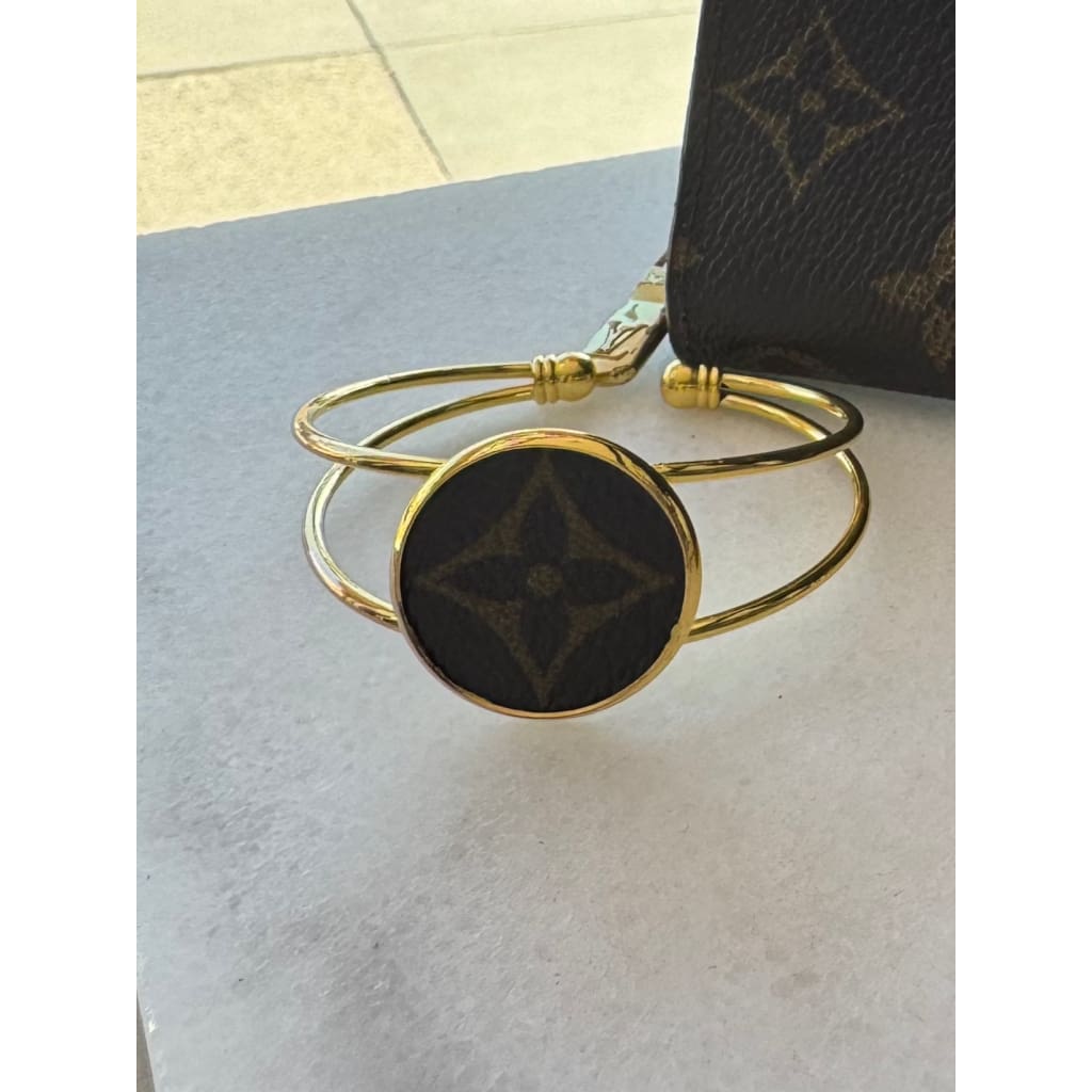 LV Upcycled Bracelet Cuff