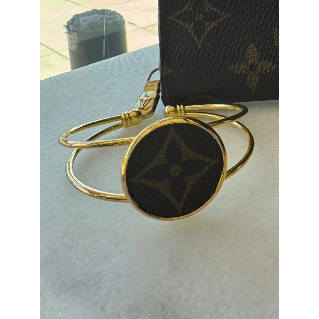 LV Upcycled Bracelet Cuff