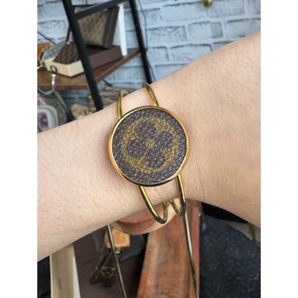 LV Upcycled Bracelet Cuff