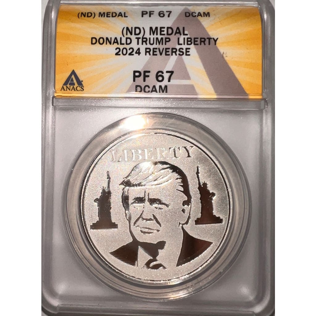 MEDAL DONALD TRUMP LIBERTY 2024 REVERSE PF 67 DCAM