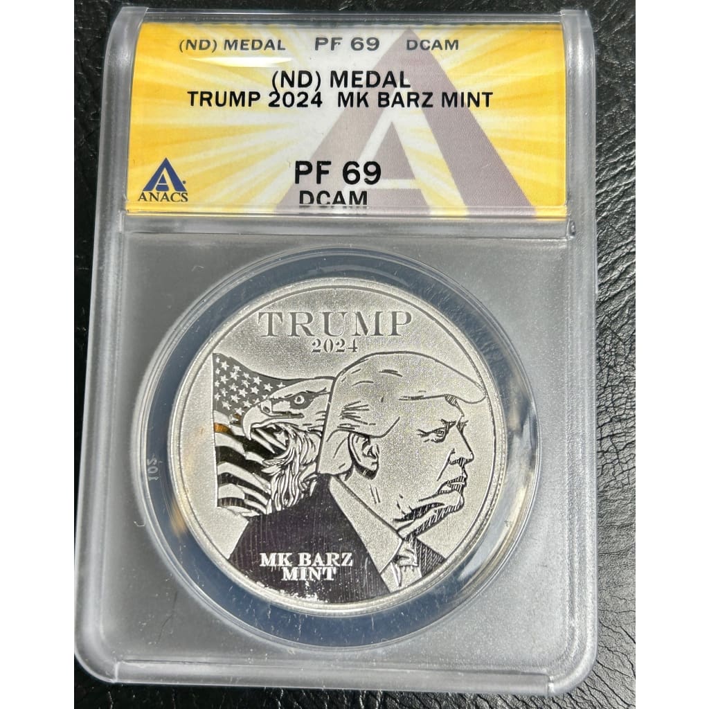 MEDAL TRUMP 2024 PF 68 DCAM MK BARZ MINT