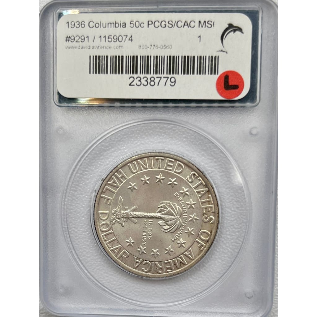 1936 MS64 COLUMBIA 50 CENT