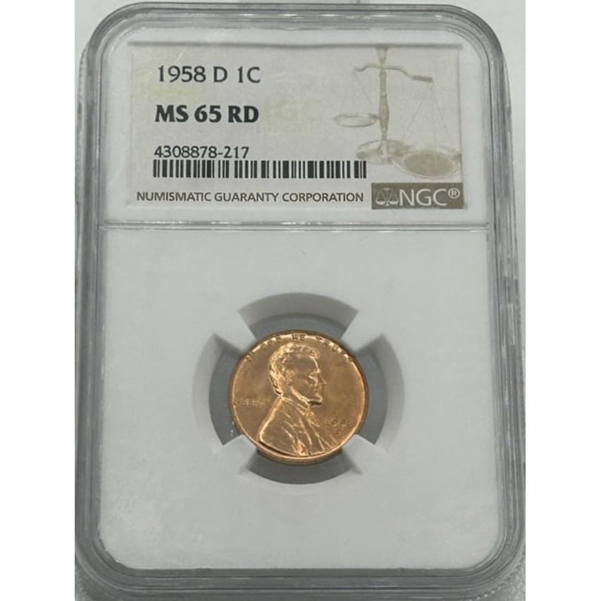 1958 D MS 67 Red 1 C