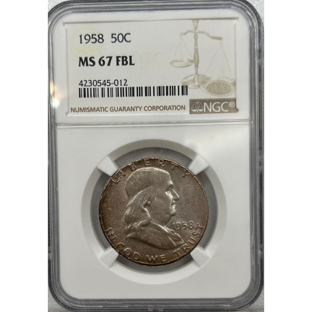 1958 MS67 FBL 50 CENT