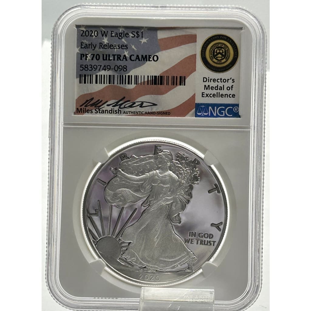 NGC 2020 W EAGLES EARLY RELEASES PF70 ULTRA CAMEO DOLLAR