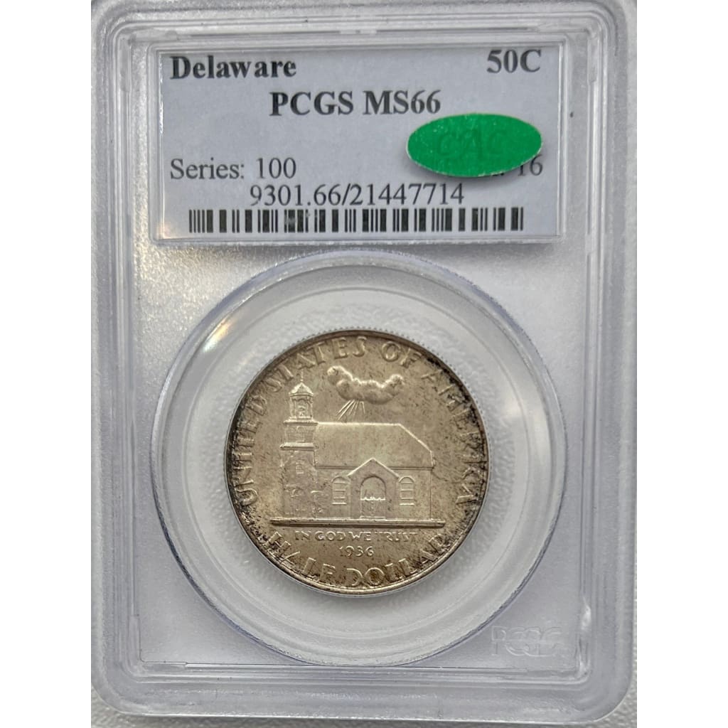 PCGS MS66 DELAWARE 50 CENT
