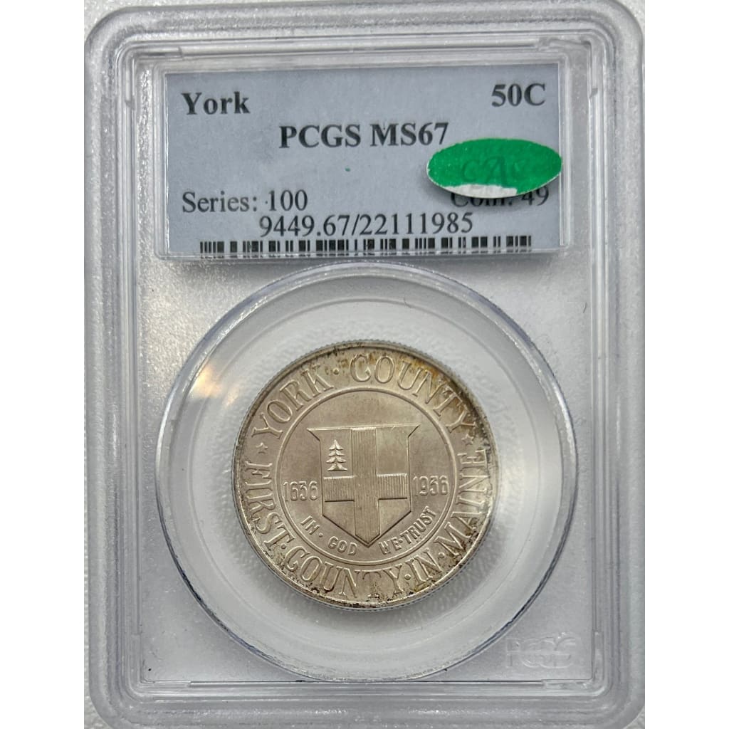 YORK PCGS MS67 50 CENT