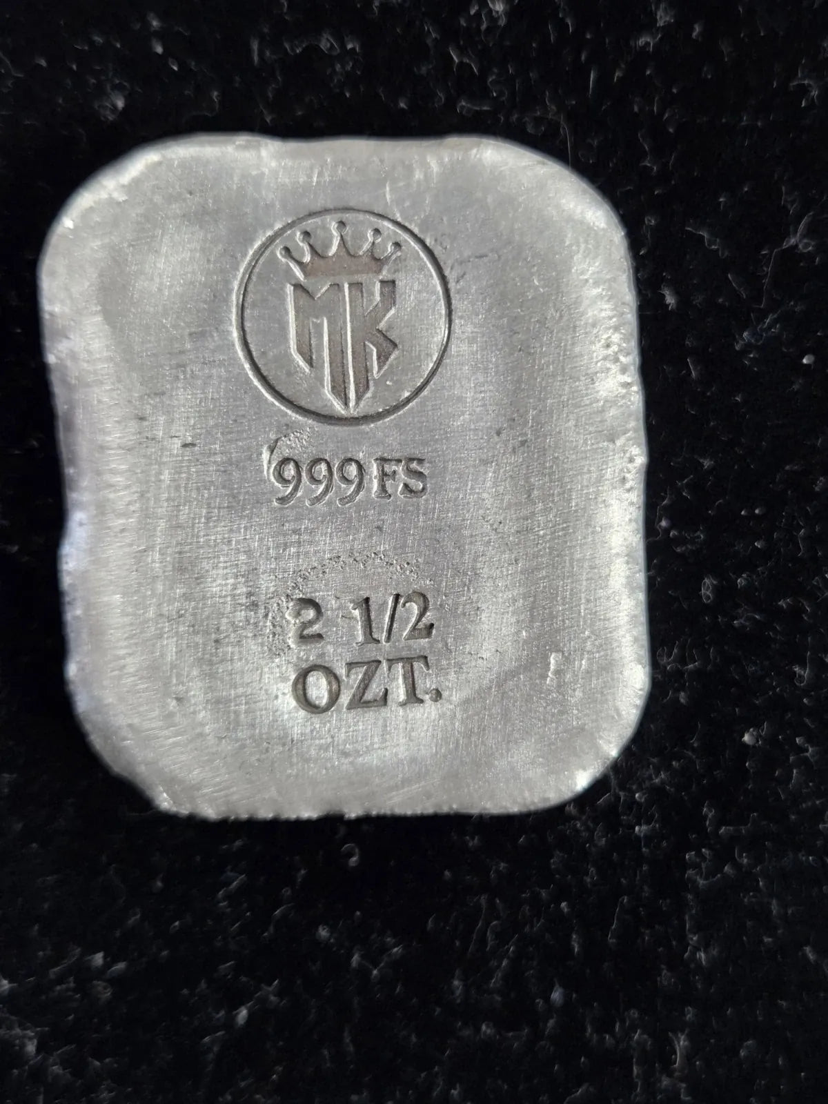 2.5 Troy Oz MK BarZ "Tree of Death" Hand Poured .999 FS - MK BARZ AND BULLION