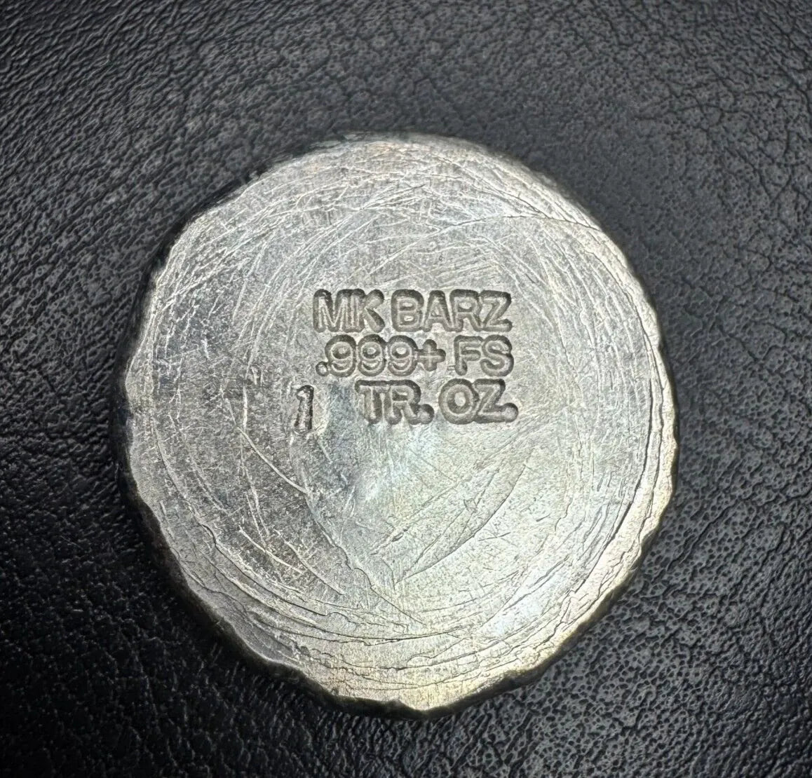 1 Troy Oz MK BarZ "Moon and Star" Round .999 Fine Silver - MK BARZ AND BULLION