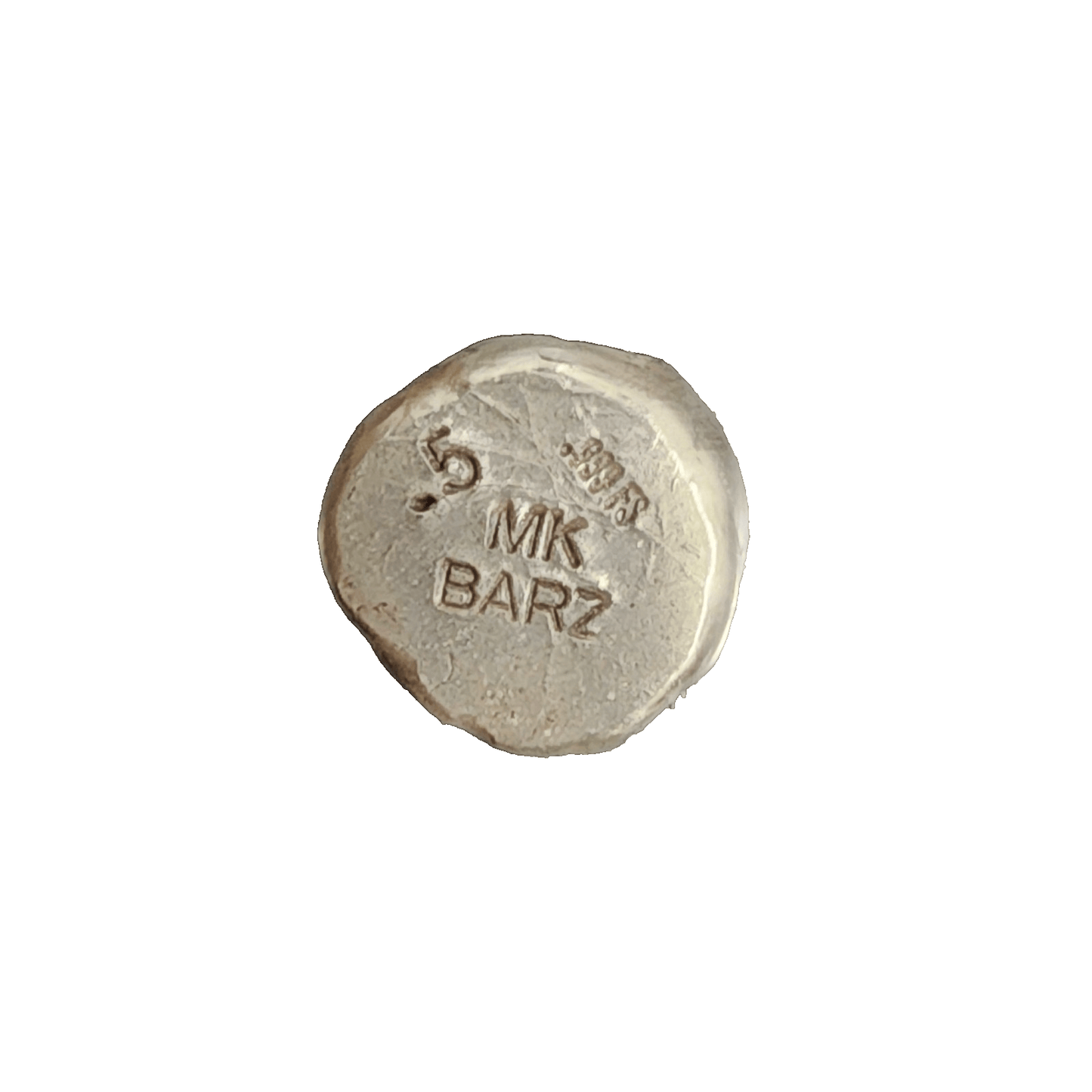 .5 out MK Barz "Rose Skull" .999 FS Hand Poured - MK BARZ AND BULLION