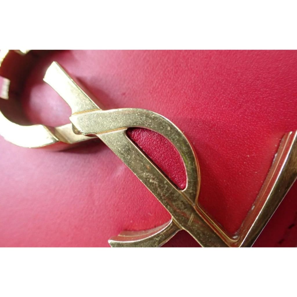 YSL Saint Laurent Cassandra Red Leather Chain Bag - red / Leather / Chain Bag