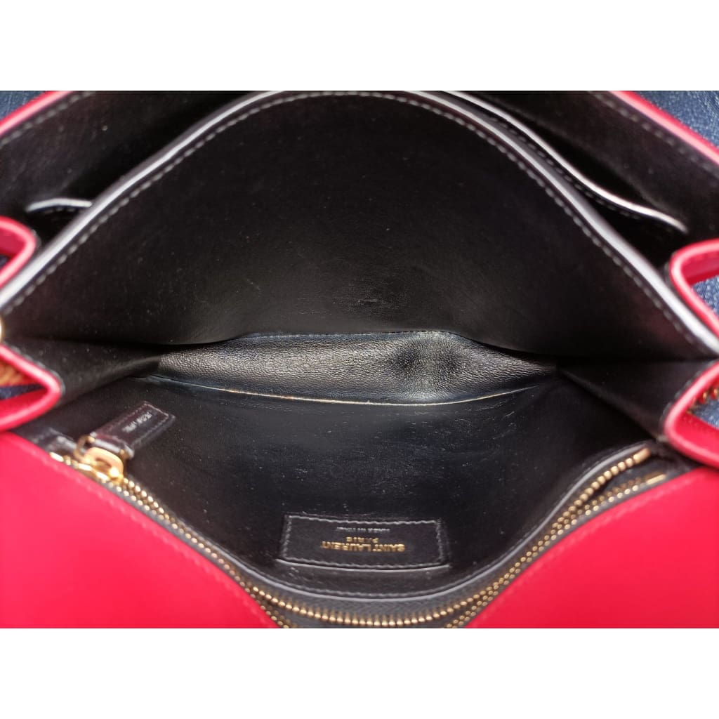 YSL Saint Laurent Cassandra Red Leather Chain Bag - red / Leather / Chain Bag