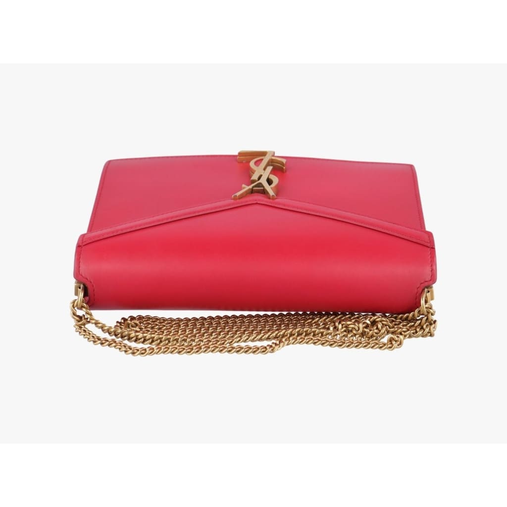 YSL Saint Laurent Cassandra Red Leather Chain Bag - red / Leather / Chain Bag