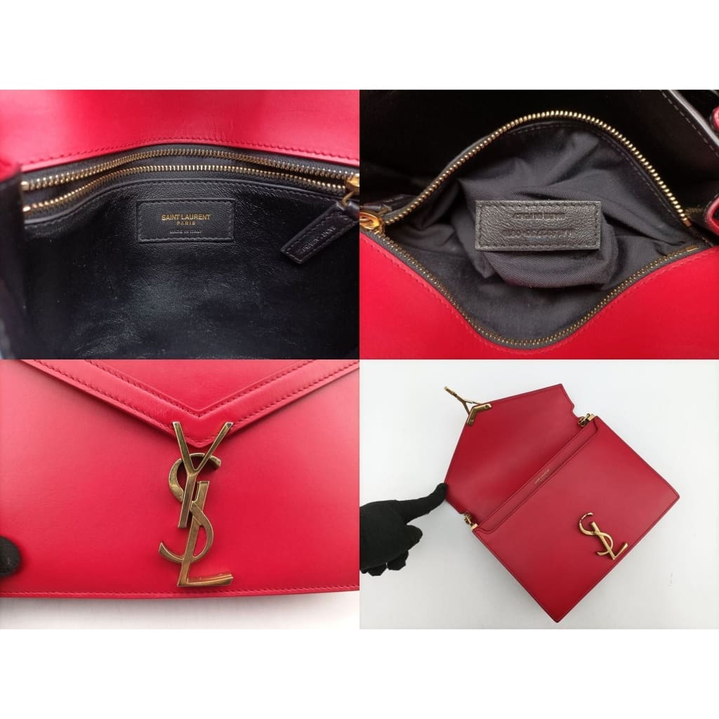 YSL Saint Laurent Cassandra Red Leather Chain Bag - red / Leather / Chain Bag