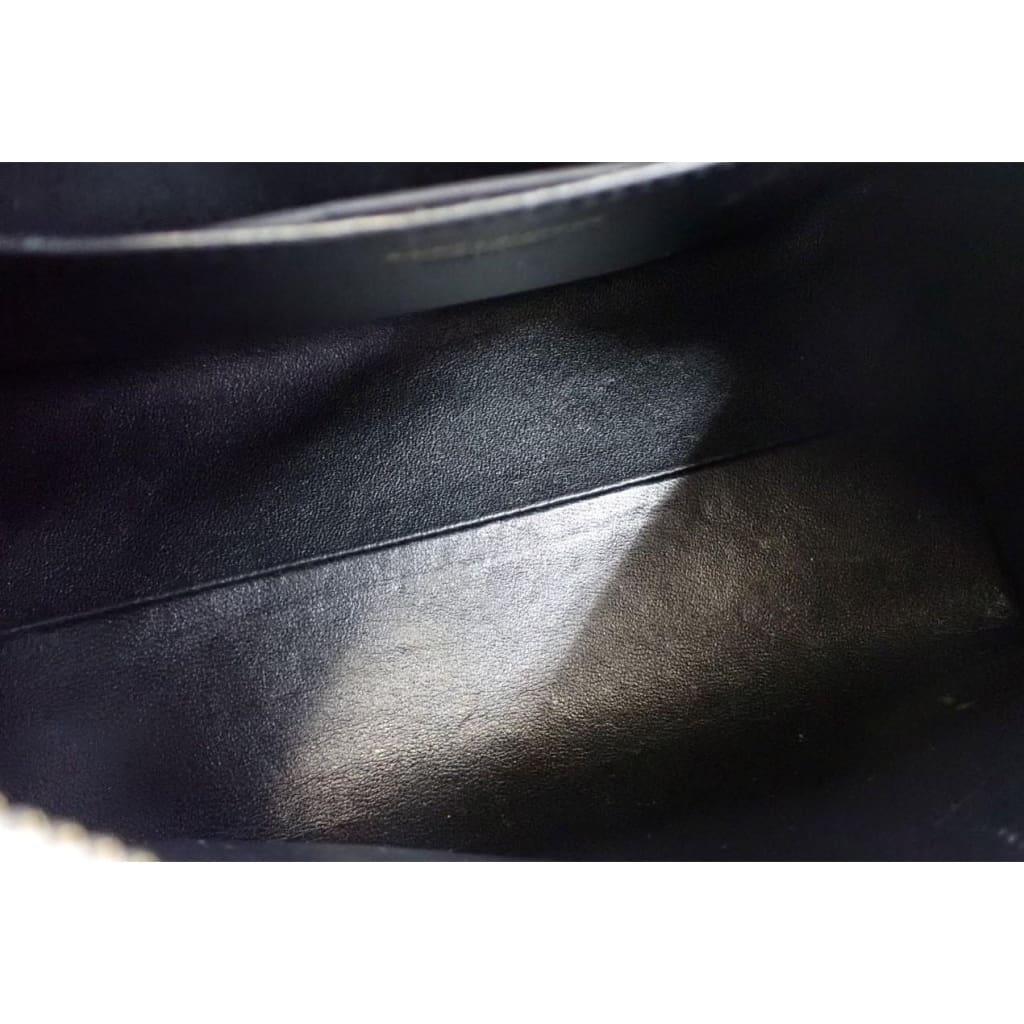 YSL Saint Laurent Gray Leather Baby Cabas 2-way Bag - Gray / Leather / Top handle bag