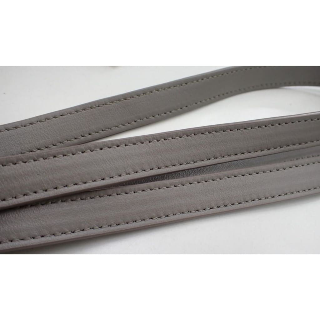 YSL Saint Laurent Gray Leather Baby Cabas 2-way Bag - Gray / Leather / Top handle bag