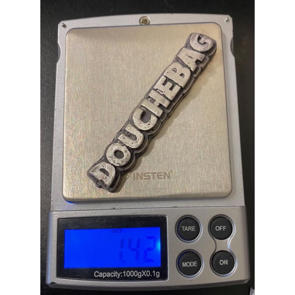 @1.42 Troy Oz MK BarZ DOUCHEBAG 2 Part Sand Cast Bar.999 FS
